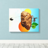 我々の存在の岩 キャンバスプリント (インサイチュ (ウッドフロア))