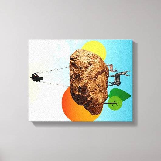 我々の存在の岩 キャンバスプリント (正面)