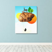 我々の存在の岩 キャンバスプリント (インサイチュ (ウッドフロア))