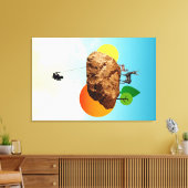 我々の存在の岩 キャンバスプリント (インサイチュ (リビング))