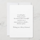 我々の孫娘にクリスマスを祝う (裏面)