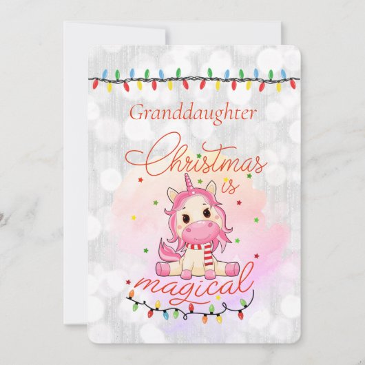 我々の孫娘にクリスマスを祝う (正面)