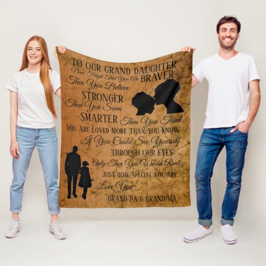 我々の孫娘に フリースブランケット (インサイチュ)