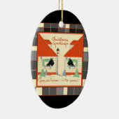 我々の家からあなたのスコティドッグオーナメント セラミックオーナメント (右)
