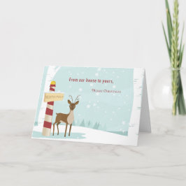 我々の家からクリスマスを祝して シーズンカード