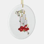 我々の家から君のオルナムまでのノールキャンドルリボン セラミックオーナメント (右)
