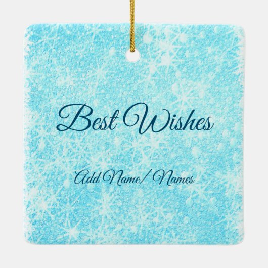 我々の家から君の家までの数マイルの間のクリスマス セラミックオーナメント (裏面)