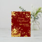 我々の家族からあなたの赤まで 箔シーズンポストカード (立ち正面)