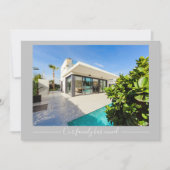 我々の家族が移動カスタムした家の写真シック灰色 案内状 (正面)