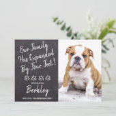 我々の家族によって拡張4足新しいペットパピードッグ 案内状 (スタンド正面)