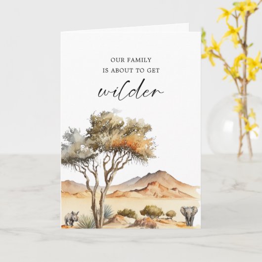 我々の家族は意志を持つ、動物学者の親からbeへ！ カード (黄色い花)