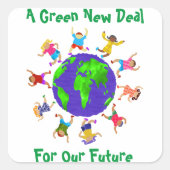 我々の将来のためのグリーンな新しい契約 スクエアシール (正面)