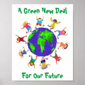 我々の将来のためのグリーンな新しい契約 ポスター (正面)