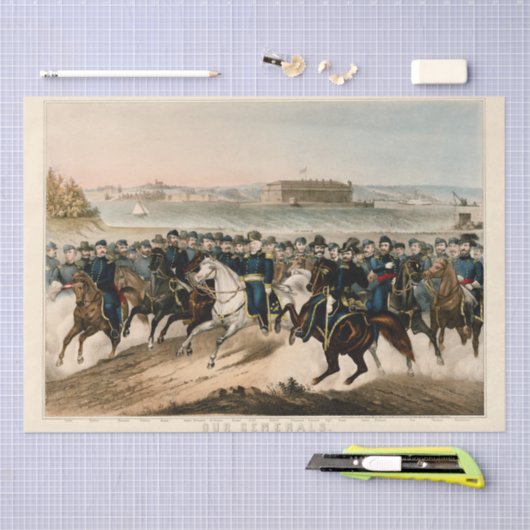 我々の将軍、復元されたヴィンテージ内戦の分離 薄葉紙 (クラフト)