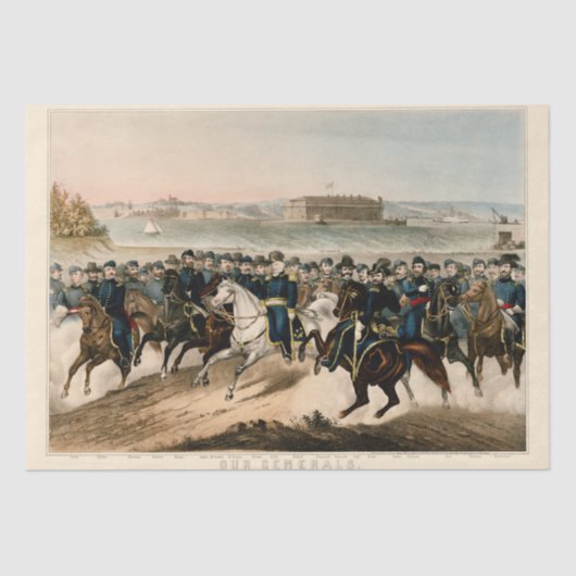 我々の将軍、復元されたヴィンテージ内戦の分離 薄葉紙 (正面)