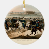 我々の将軍、復元されたヴィンテージ内戦クリスマス セラミックオーナメント (裏面)