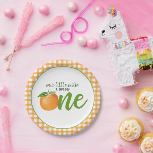 我々の小さなかわいこちゃんは一つのプレート、またはプレイドを ペーパープレート (パーティー)