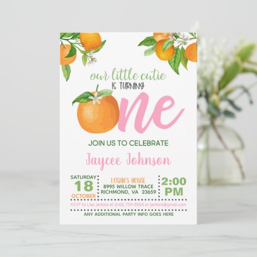 我々の小さなかわいこちゃんは一つの招待状を回している – PP 招待状 (スタンド正面)