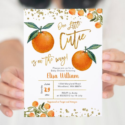 我々の小さなかわいこちゃんは途中で招待されている 招待状