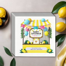 我々の小さなかわいこちゃんレモネードスタンドベビーシャワー スタンダードカクテルナプキン
