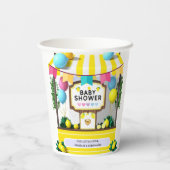 我々の小さなかわいこちゃんレモネードスタンドベビーシャワー 紙コップ (裏面)