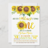 我々の小さなひまわり回っている招待状 招待状 (正面)