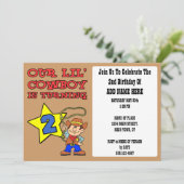 我々の小さなカウボーイは二番になった 招待状 (スタンド正面)