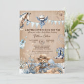 我々の小さなカウボーイは赤ちゃんシャワーの途中にある 招待状 (スタンド正面)