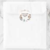 我々の小さなカウボーイワイルドウェストはあなたのメッセージを愛する ラウンドシール (バッグ)