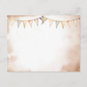 我々の小さなカウボーイワイルドウェストベイビーシャワーアドバイス エンクロージャーカード (裏面)