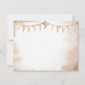 我々の小さなカウボーイワイルドウェスト赤ちゃんシャワー サンキューカード (裏面)