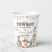 我々の小さなカウボーイワイルドウェスト赤ちゃんシャワー 紙コップ (正面)