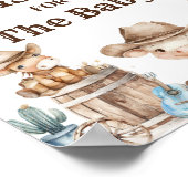 我々の小さなカウボーイワイルドウエストベビーはベビーを願う ポスター (角)