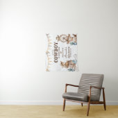 我々の小さなカウボーイ野生の西の赤ちゃんシャワー歓迎 タペストリー (インサイチュ)