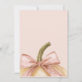 我々の小さなカボチャの方法で秋ベビーシャワー 招待状 (裏面)