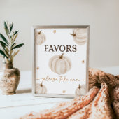 我々の小さなカボチャの誕生日は署名を好む ポスター