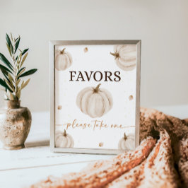 我々の小さなカボチャの誕生日は署名を好む ポスター