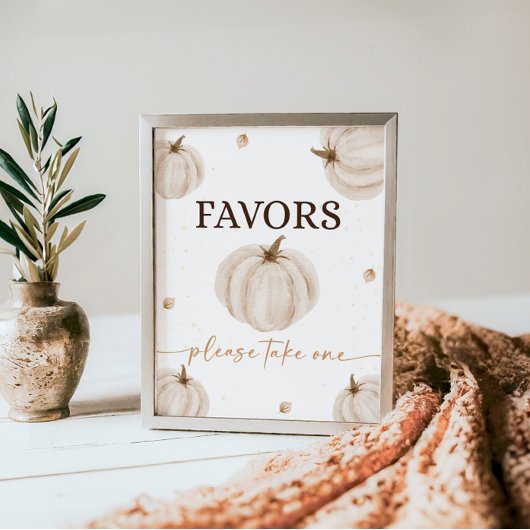 我々の小さなカボチャの誕生日は署名を好む ポスター