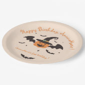 我々の小さなカボチャは一つの誕生日を ペーパープレート (アングル)