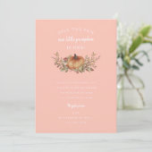 我々の小さなカボチャは秋の誕生日 招待状 (スタンド正面)