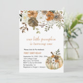 我々の小さなカボチャは素朴な茶色に変わっている 招待状 (スタンド正面)