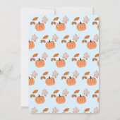 我々の小さなカボチャは1つの招待状少年を回している 招待状 (裏面)