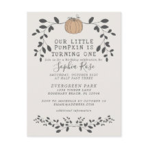 我々の小さなカボチャは、1つの最初の誕生日Iを回している