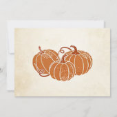 我々の小さなカボチャは、1つの誕生日写真を回している 招待状 (裏面)