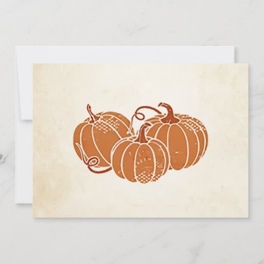 我々の小さなカボチャは、1つの誕生日写真を回している 招待状 (裏面)