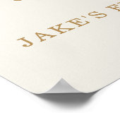 我々の小さなカボチャ誕生日の好意ウェルカムサイン ポスター (角)