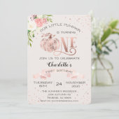 我々の小さなカボチャ1stの最初の誕生日 招待状 (スタンド正面)