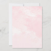 我々の小さなカボチャ |ピンクはっきりしたガール第2誕生日 招待状 (裏面)