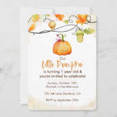 我々の小さなカボチャ 招待状 (正面)