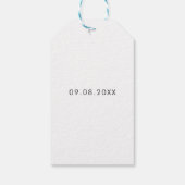 我々の小さなキスからハグと新生児 ギフトタグ (裏面)